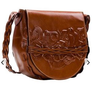 NEW Patricia Nash Cavallina Tooled Leather Bag